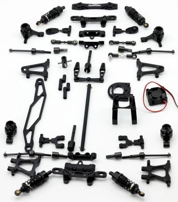 PHTT0201-Black Powerhobby Tamiya TT-02 Aluminum Upgrade Kit TT02 -Black