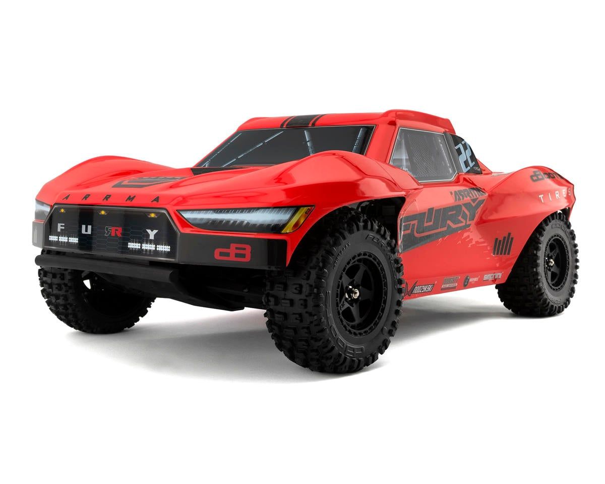 ARA3221ST1 1/10 FURY 2wd SHORT COURSE TRUCK RTR WITH SMART BATTERY &amp; CHARGER, RED
