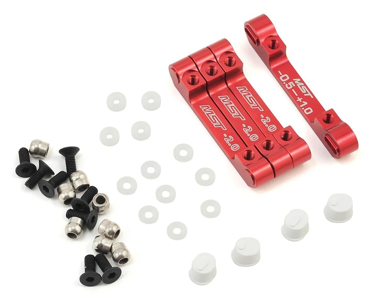 210576R MST RMX 2.0/2.5 Aluminum Suspension Mount Set (Red)