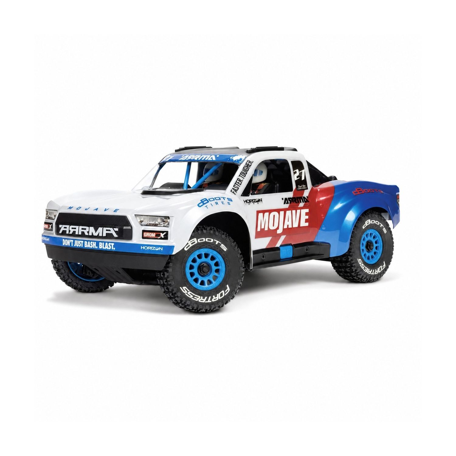 ARA2304ST2 MOJAVE GROM 4X4 223S BLX BRUSHLESS SMALL SCALE DESERT TRUCK RTR WITH DSC, BATTERY &amp; CHARGER, WHITE