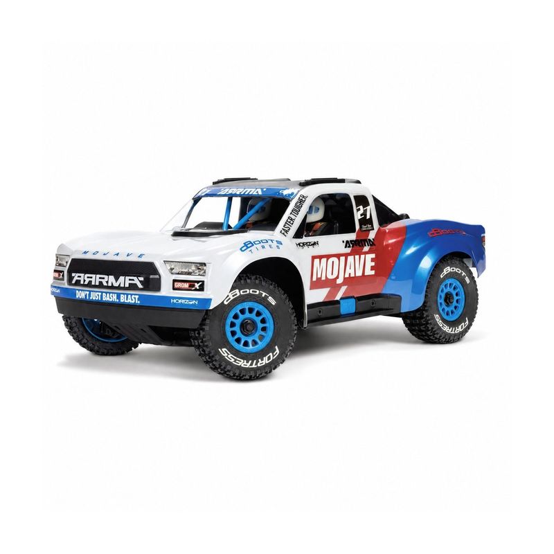 ARA2304ST2 MOJAVE GROM 4X4 223S BLX BRUSHLESS SMALL SCALE DESERT TRUCK RTR WITH DSC, BATTERY &amp; CHARGER, WHITE