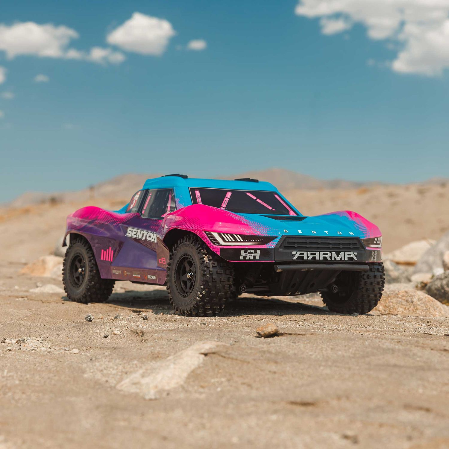 ARA4303V4T3 1/10 SENTON 4X4 223S BLX BRUSHLESS SHORT COURSE TRUCK RTR WITH DSC, BLUE