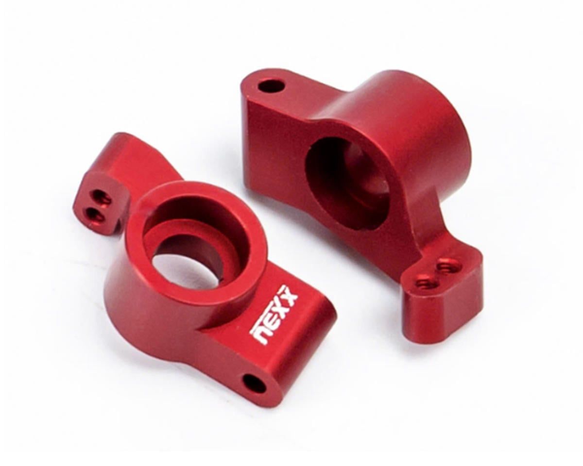 NX-458-R  NEXX Racing Losi™ Micro-B Aluminum Rear Hubs (Red) (2)
