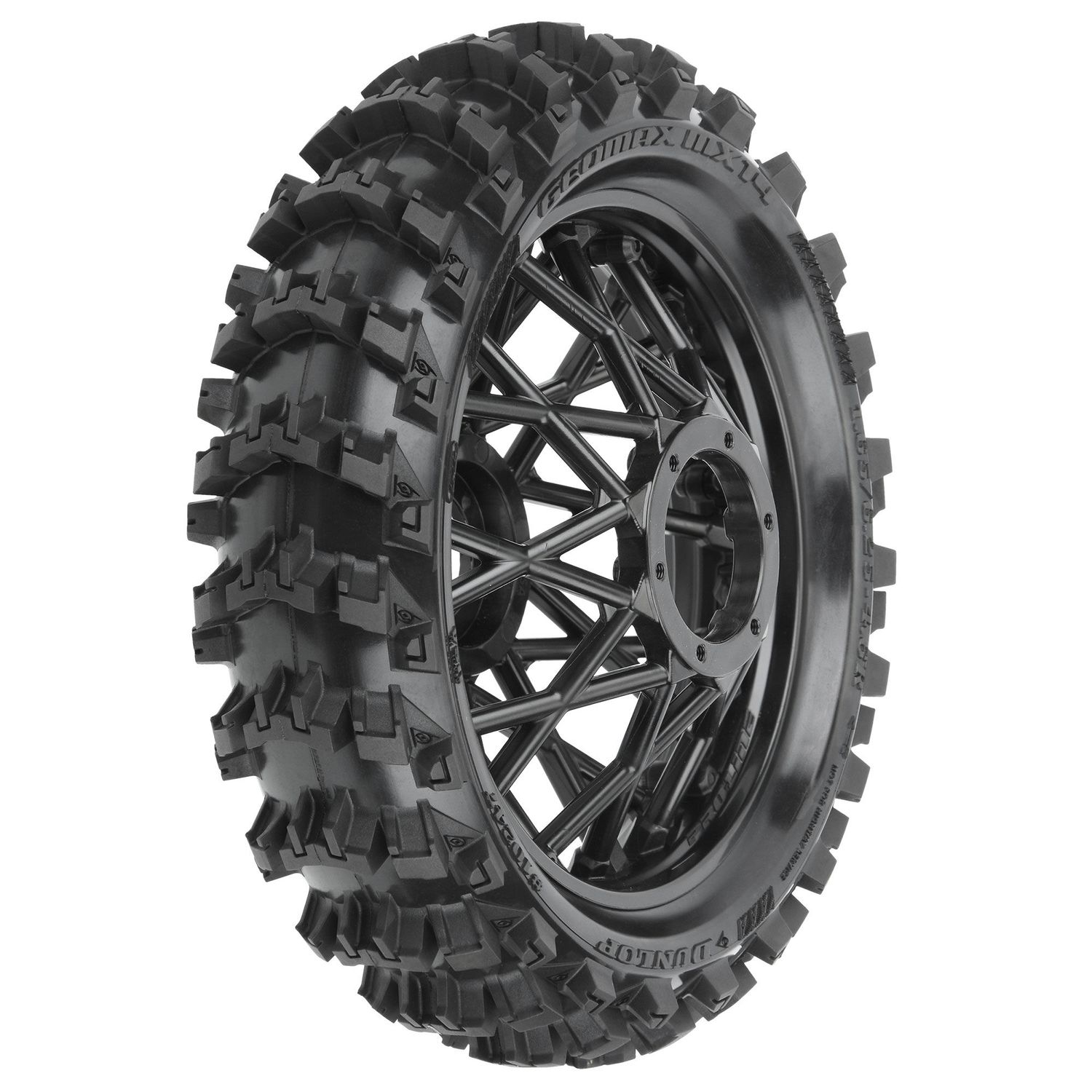 PRO1024710 Dunlop Geomax MX14 V2 Bead CR4 Rear Tire MTD Bullyspoke Black: Promoto-MX