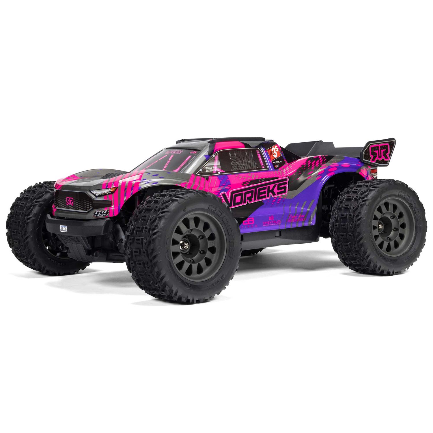 ARA4305V4T3 1/10 VORTEKS 4X4 223S BLX BRUSHLESS STADIUM TRUCK RTR WITH DSC, PURPLE