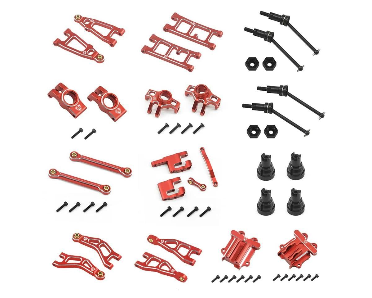 PHB6999Red Aluminum Upgrade Conversion Kit, Red, for Arrma Mojave Grom