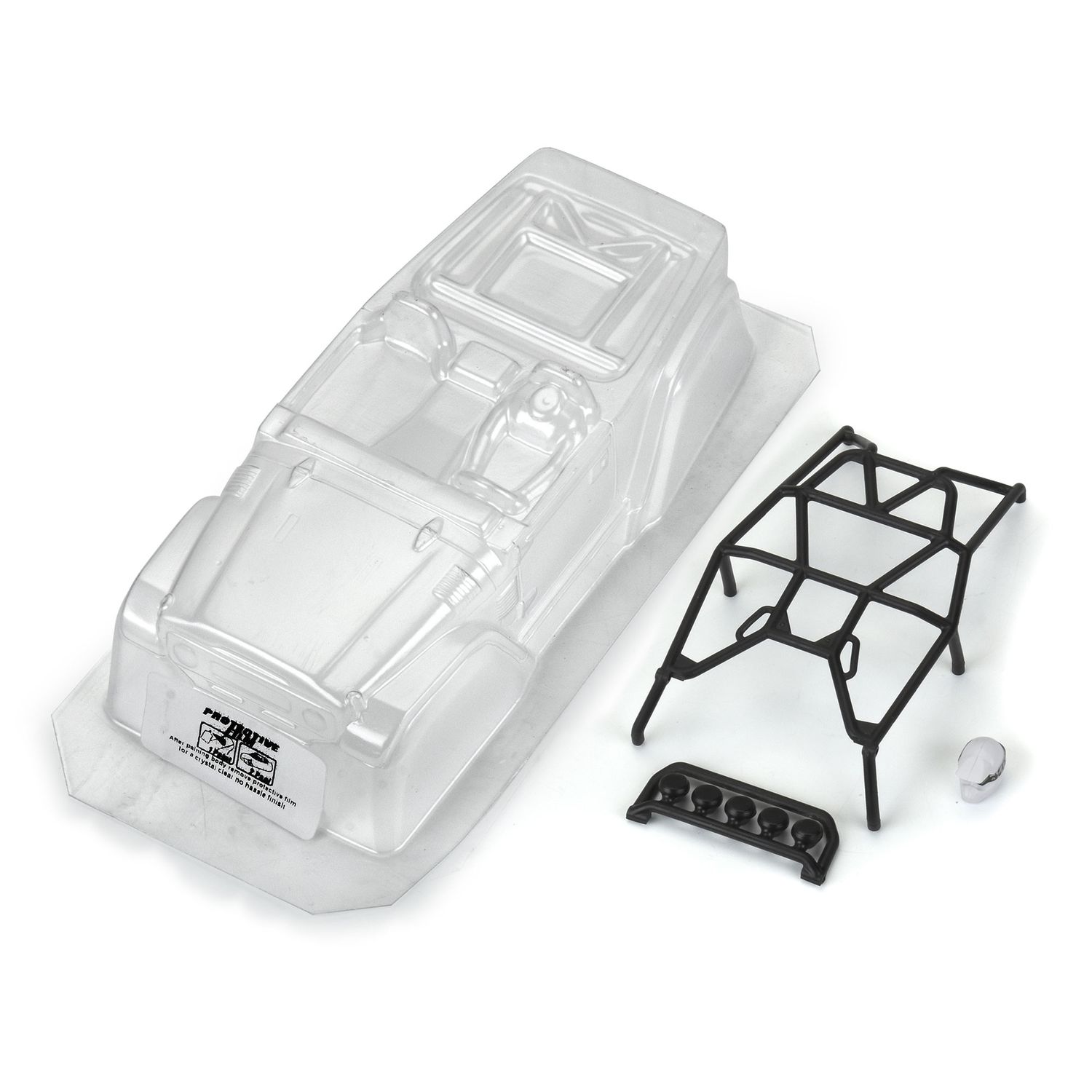 PRO366300  1979 Toyota Land Cruiser FJ40 Clear Body with Trail Cage for Axial SCX24