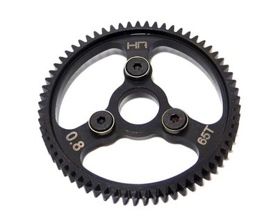 SERVO265 Hardened Steel Spur Gear 32P 65T 0.8m Black