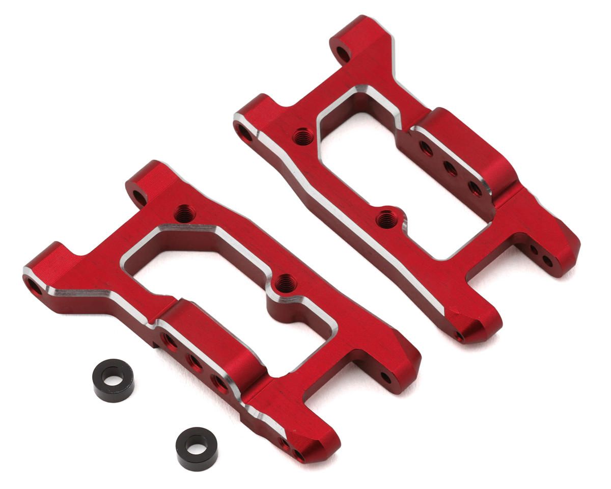Y2-R08RAW Yokomo RD2.0/SD2.0 Aluminum Short Rear Weight H Suspension Arms (Red) (2)
