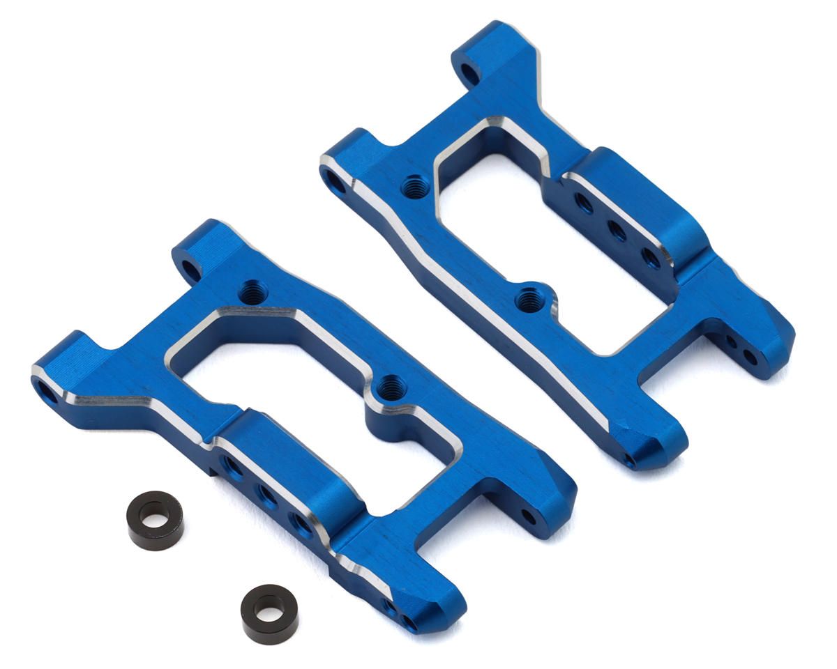 Y2-BL8RAW Yokomo RD2.0/SD2.0 Aluminum Short Rear Weight H Suspension Arms (Blue) (2)