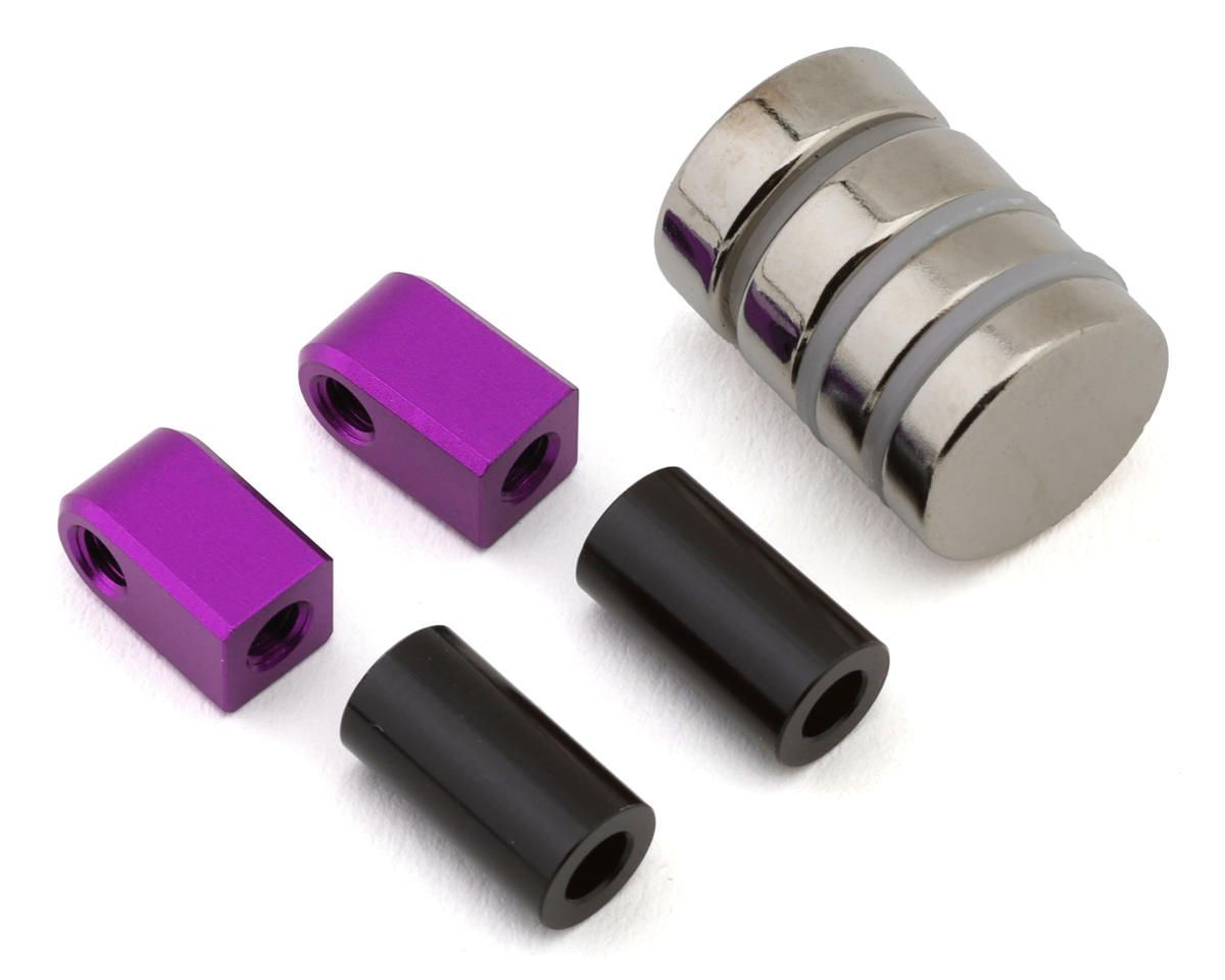 ZS-016MGFP Yokomo Front Magnetic Body Mount (Purple)
