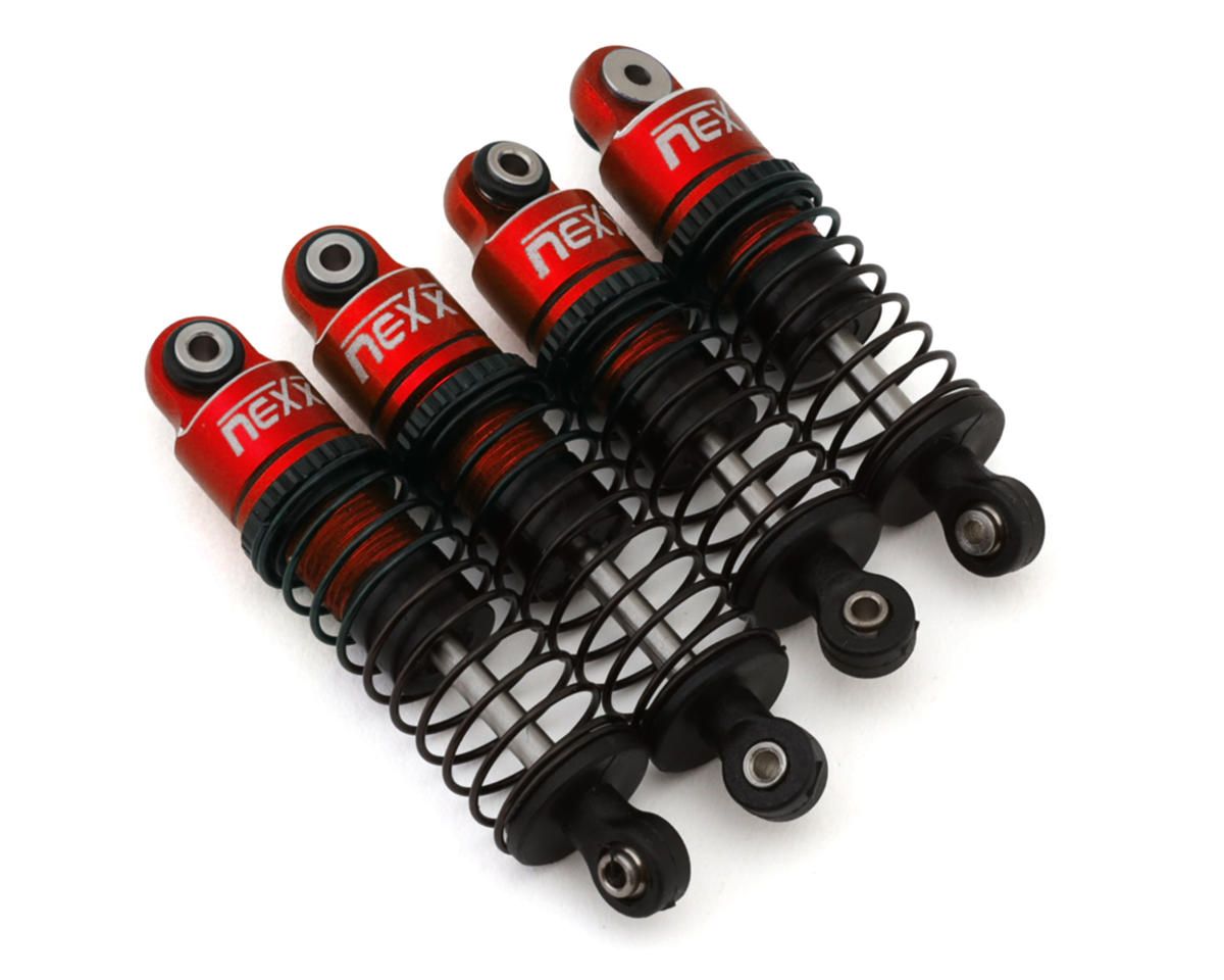 NX-456-R NEXX Racing Losi™ Micro-B Pre-Assembled Aluminum Oil-Filled Shocks (Red) (4) (Front &amp; Rear)