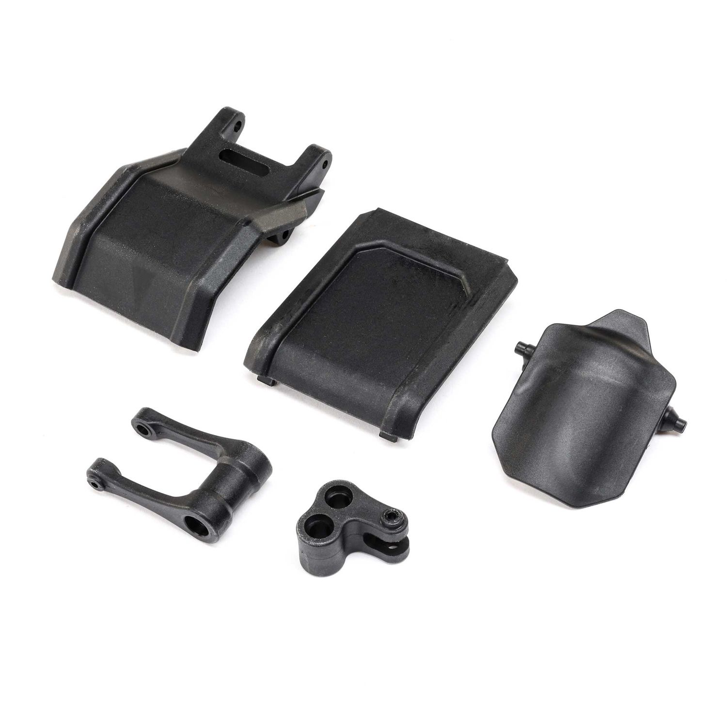 Losi Pull Rod, Knuckle &amp; Skid Plates: PM-MX/SM