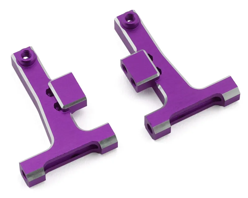 Y2-008FTP Yokomo Aluminum Front Lower T-Arm Set (Purple) (2) (Short) (RD/SD)