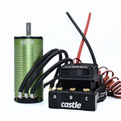 CSE010017901 Castle Creations Cobra 5 8S 1/5 Sensored Brushless ESC/Motor Combo (800Kv) w/2028 Motor