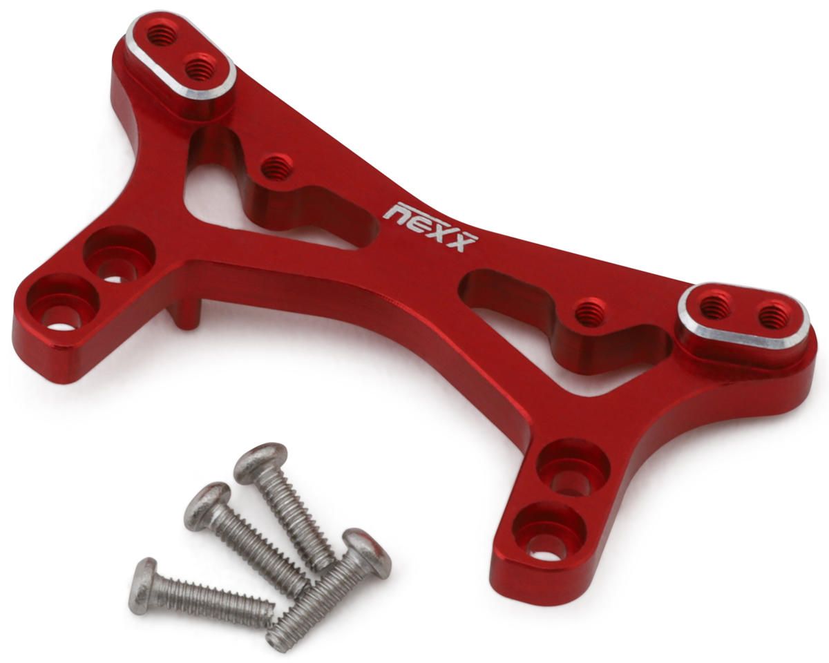 NX-514-R NEXX Racing Losi® Micro-B Aluminum Front Shock Tower (Red)