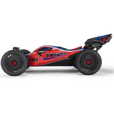 ARA4206V4T3 1/8 TYPHON 4X4 RTR Brushed Buggy, Red