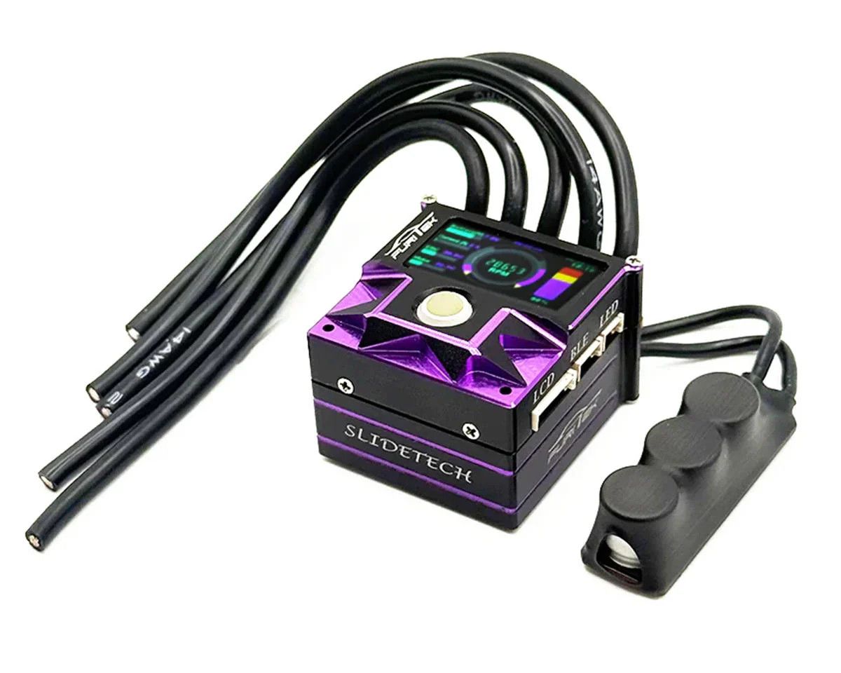 FUR-2650 Furitek SlideTech Drift &amp; Stock 1/10 Sensored ESC w/OLED Display Midnight Purple Edition
