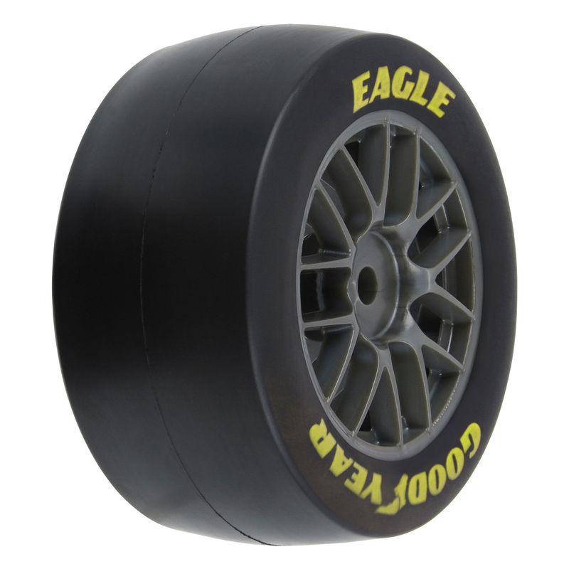 PRO1030411 Goodyear Eagle Soft Tire F/R MTD Grey for Losi NASCAR Racecar (4)
