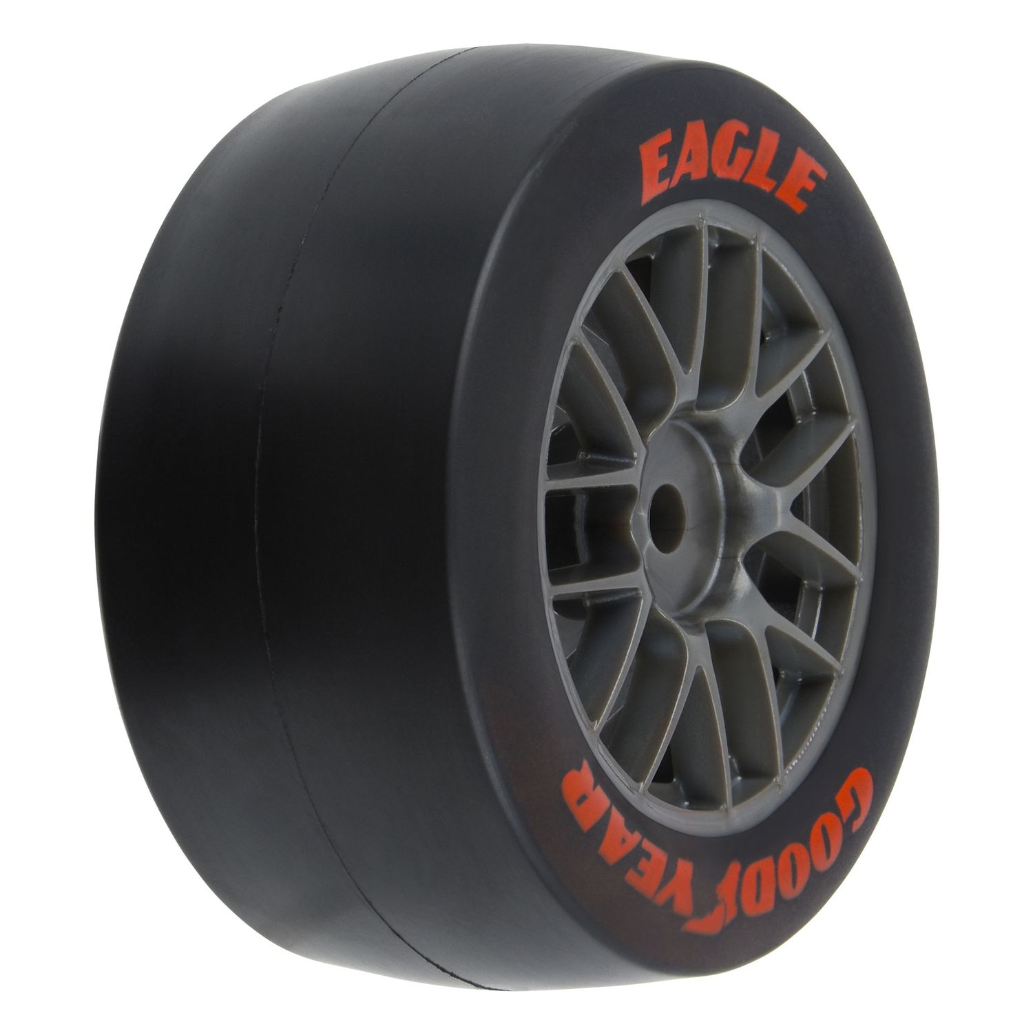 PRO1030410 Goodyear Eagle Option Tire F/R MTD Grey for Losi NASCAR Racecar (4)