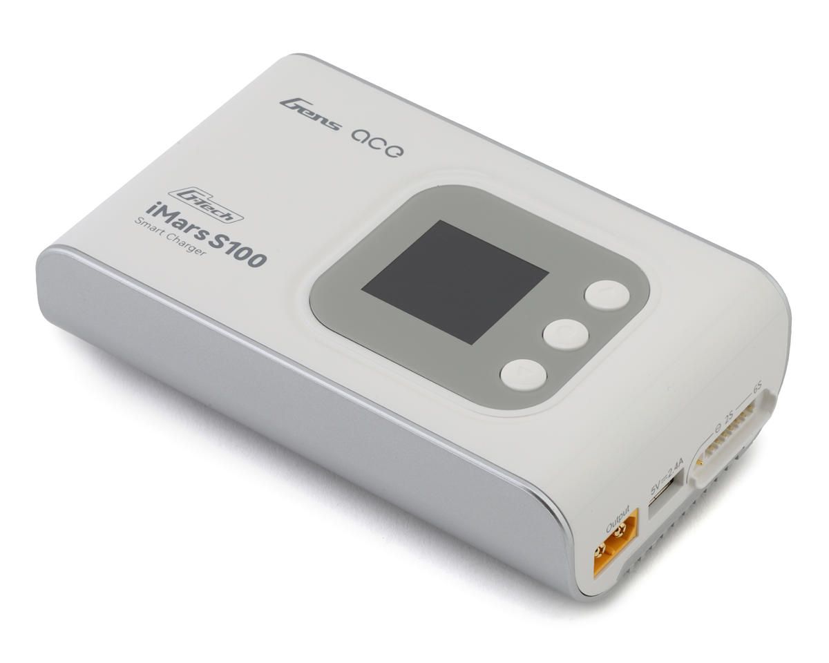 Gens Ace IMars S100 G-Tech AC Balance RC Battery Smart Charger-White