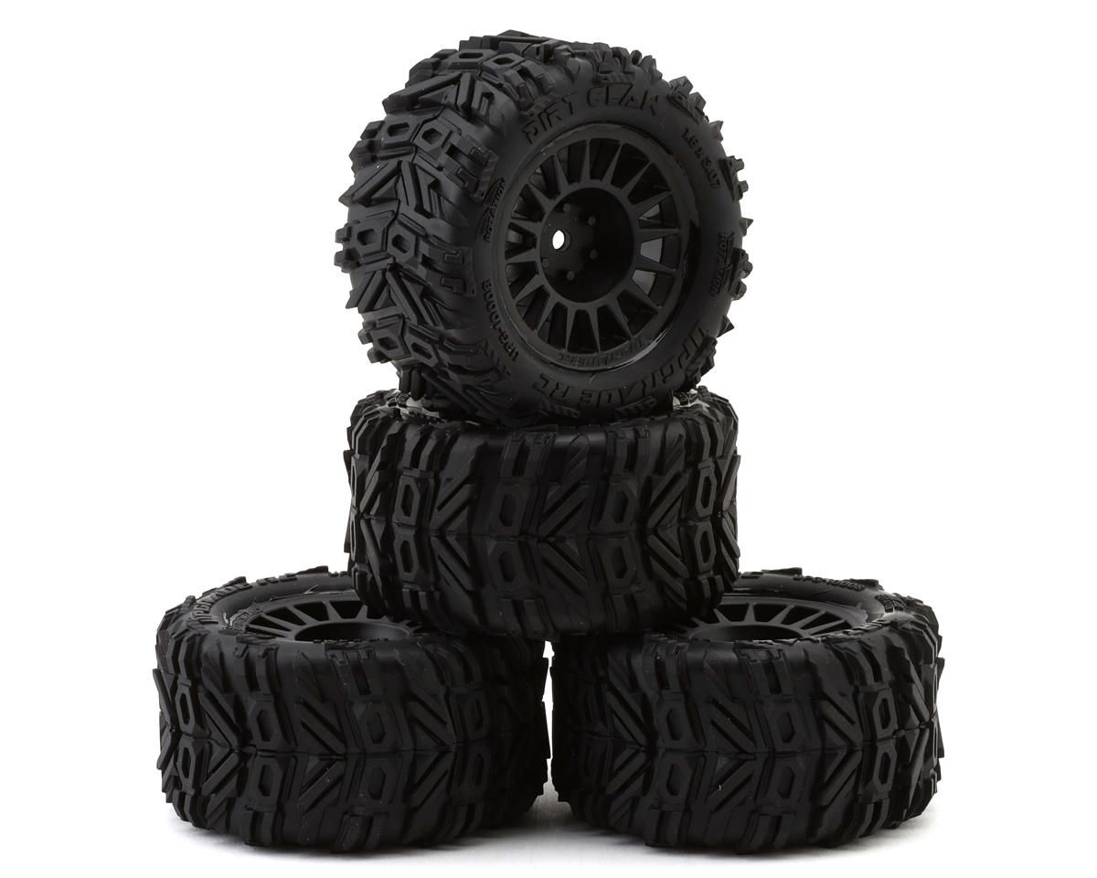 UPG-10008 UpGrade RC Dirt Claw Pre-Mounted BELTED Tires for ARRMA® Granite Grom™ (4)