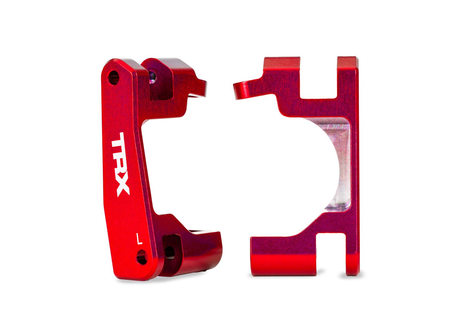 9063-RED Red Aluminum Caster Blocks (L&amp;R)