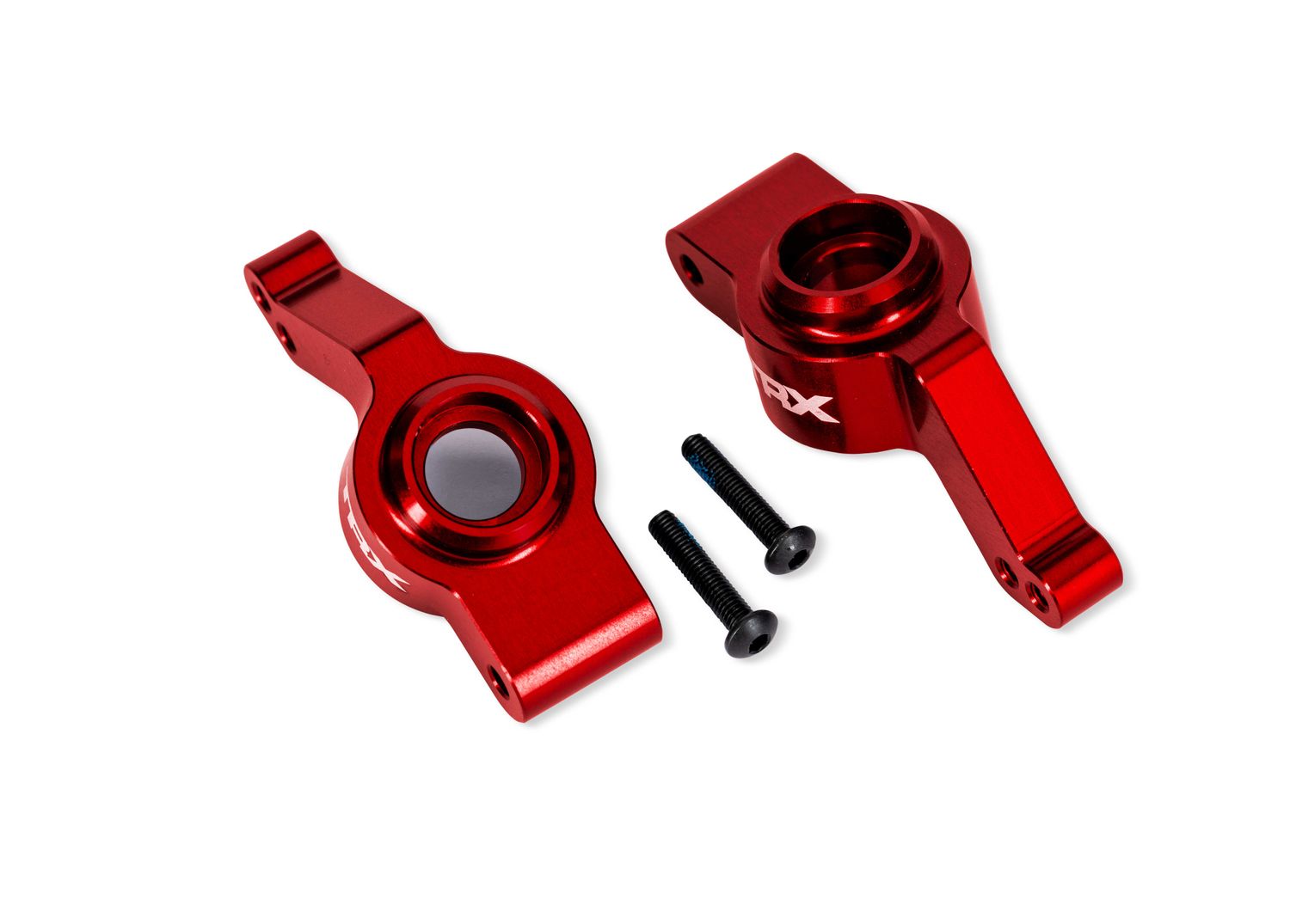 9065-RED Red Aluminum Stub Axle Carriers (L&amp;R)