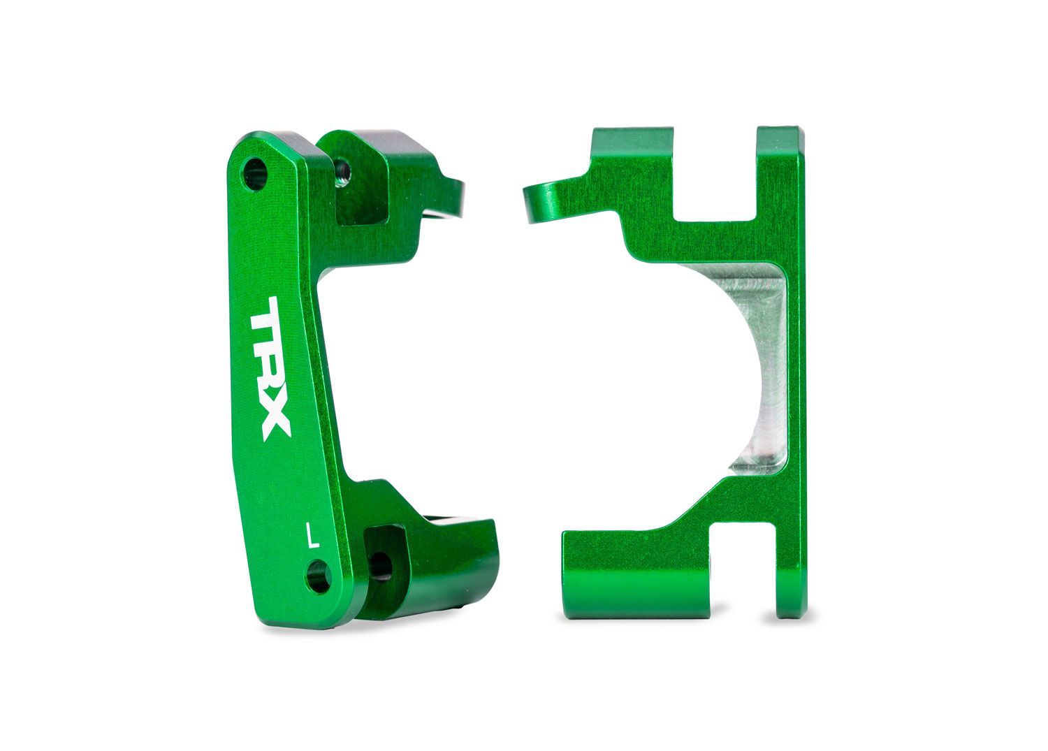 9063-GRN Green Aluminum Caster Blocks (L&amp;R)