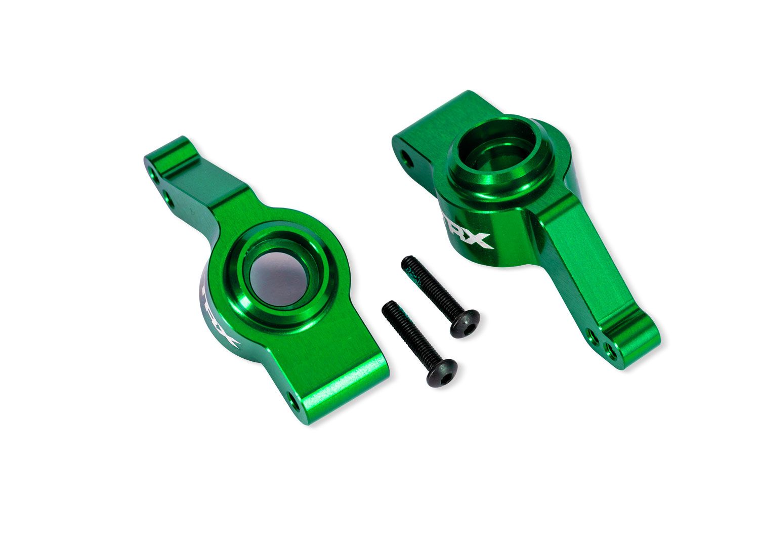 9065-GRN Green Aluminum Stub Axle Carriers (L&amp;R)