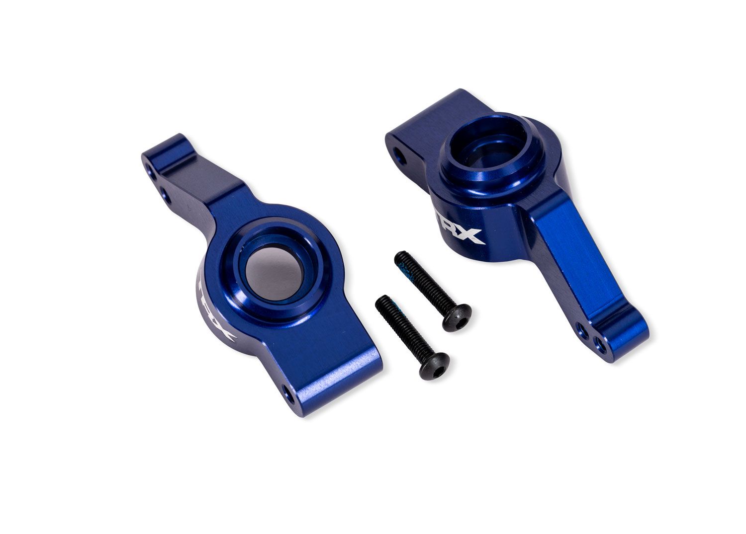 9065-BLUE Blue Aluminum Stub Axle Carriers (L&amp;R)