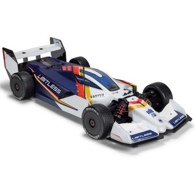 ARA7816T2 1/7 LIMITLESS 120 8S BLX SPEED MACHINE RTR w AVC, White/Blue