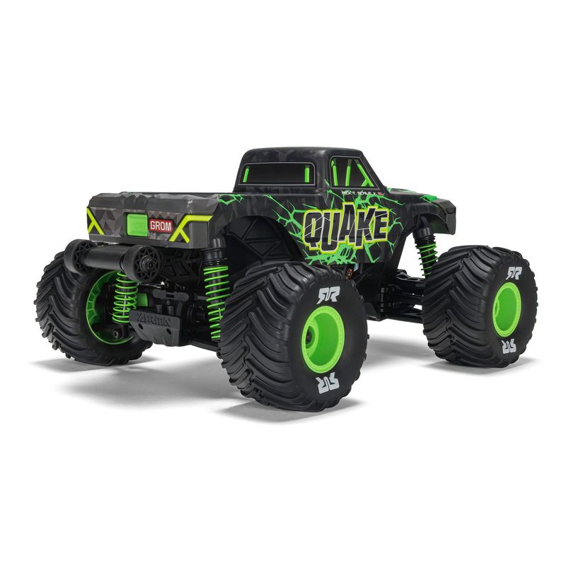 ARA2137T2 	1/16 QUAKE GROM 4X4 RTR Brushed Monster Truck (Battery &amp; Charger Included), Green