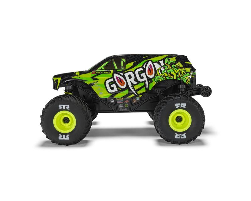 ARA2130T1 1/16 GORGON GROM 4X4 RTR Brushed Monster Truck (Battery &amp; Charger Included), Yellow