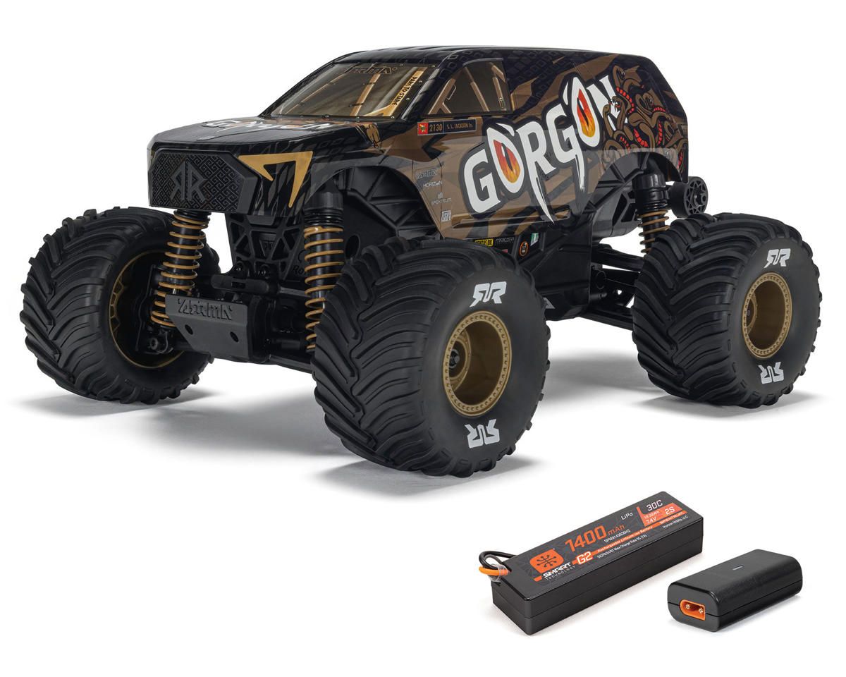 ARA2130T3 	1/16 GORGON GROM 4X4 RTR Brushed Monster Truck (Battery &amp; Charger Included), Bronze