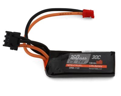 Spektrum 160mAh 2S 30C LiPo Battery: PH2.0