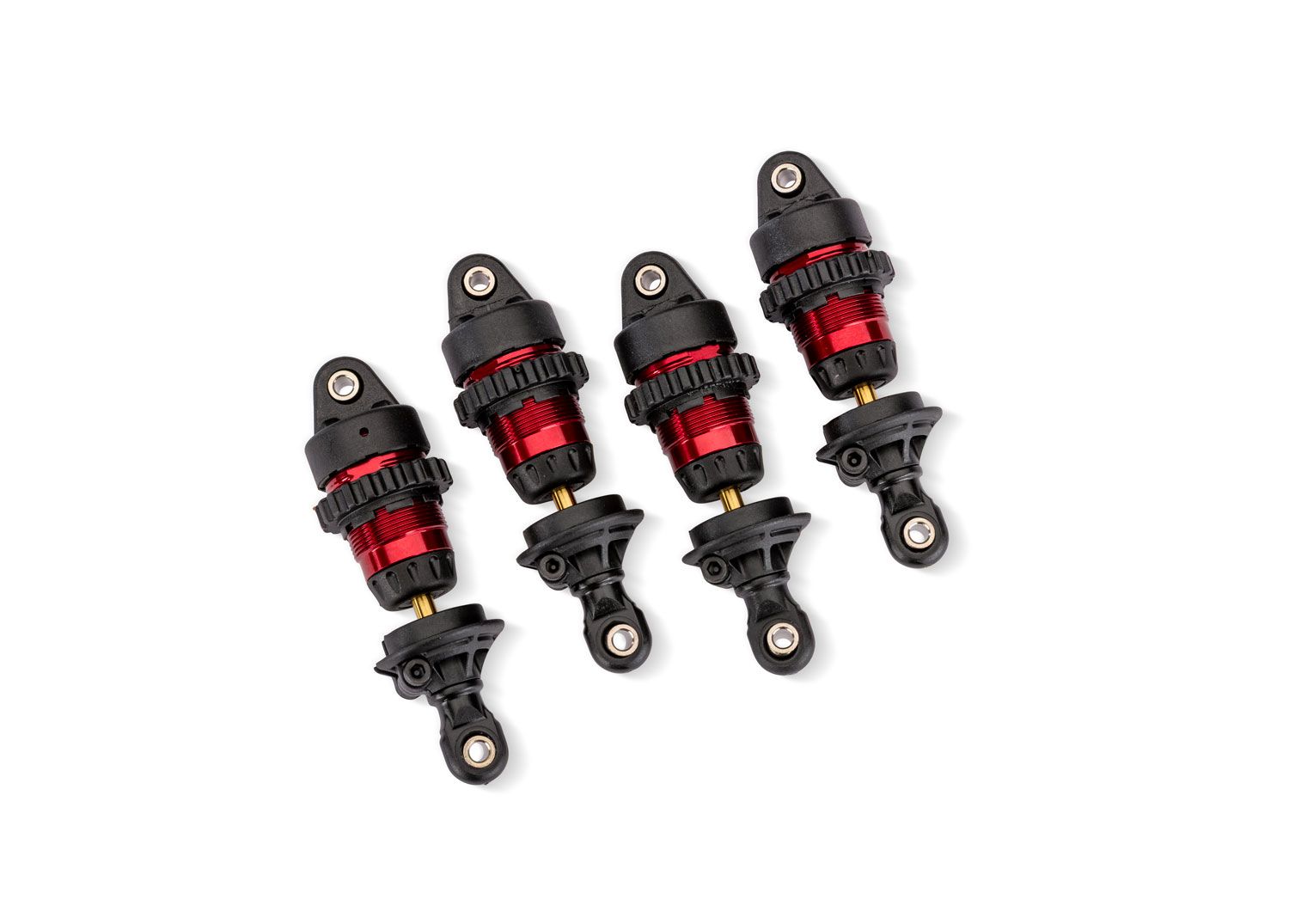 10865-RED Red Aluminum Mini GTR Short Shocks (4)