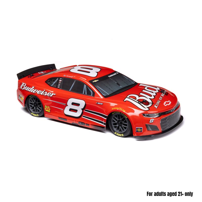 LOSF1122508  1/12 NASCAR RC Race Car Dale Earnhardt Jr. No. 8 Budweiser Chevrolet ZL1 2S AWD RTR Brushed On-Road (Battery &amp; Charger Included), Red