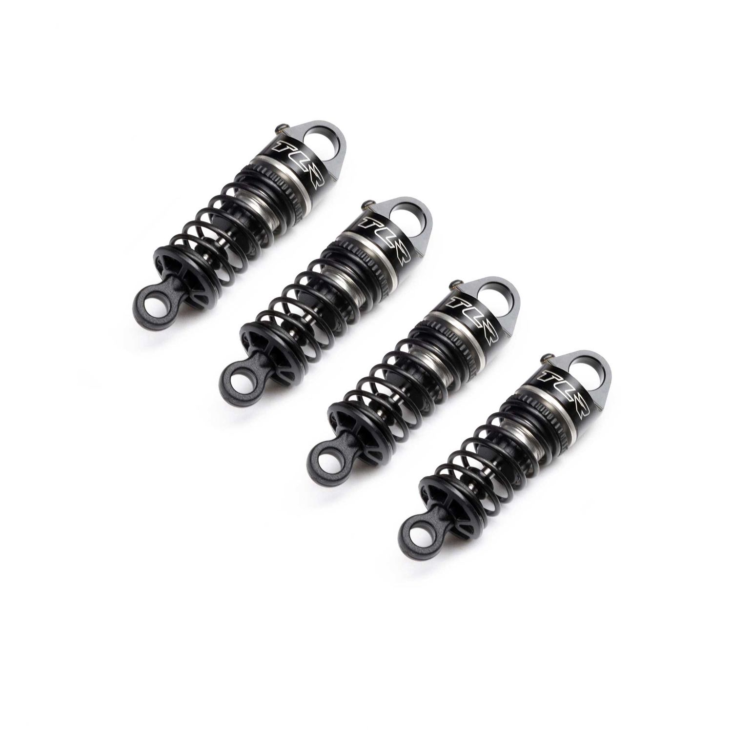 Losi Aluminum Shock Set, On-Road, Assembled (4): GROM