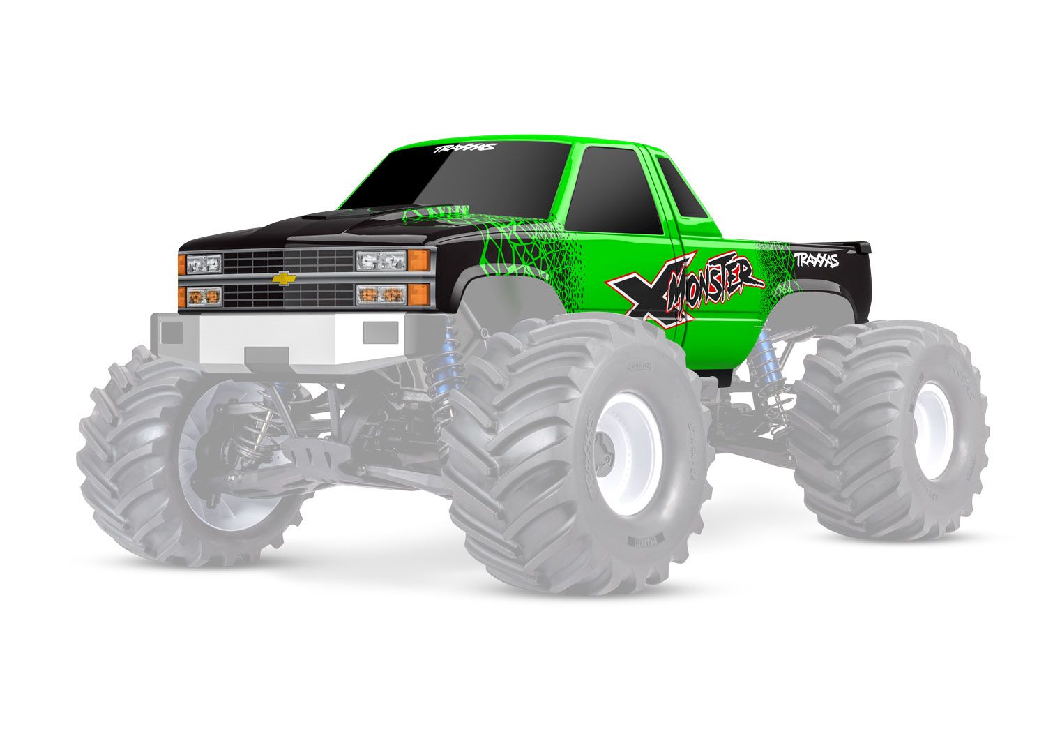 7697-GRN Green X-Monster Chevrolet GMT400 CK Truck Body