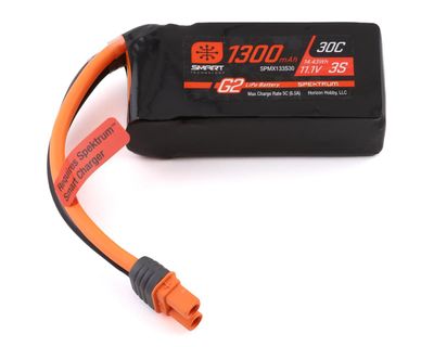 Spektrum 1300mAh 3S 11.1V Smart G2 LiPo 30C; IC3