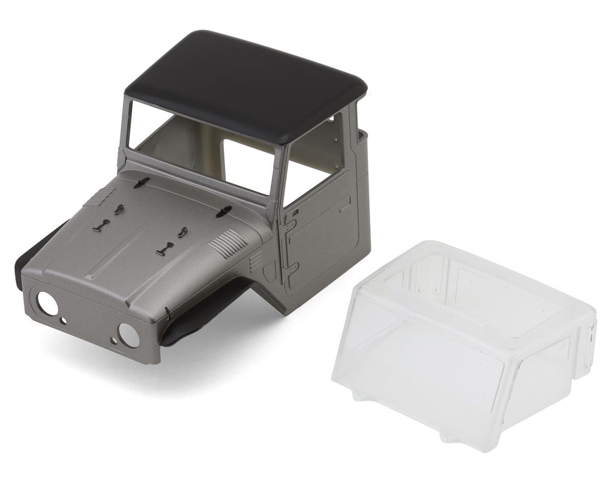 IR40-GL IR40 Half Truck Hard Pre-Painted Body Set for Traxxas® TRX-4M® (Grey) (Defender®/Bronco®) w/Bed Rack &amp; LED Lights