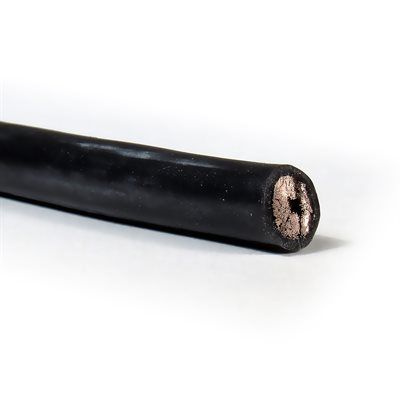 CSE011-0103-00 Castle Wire, 6 Gauge, Black, 24"