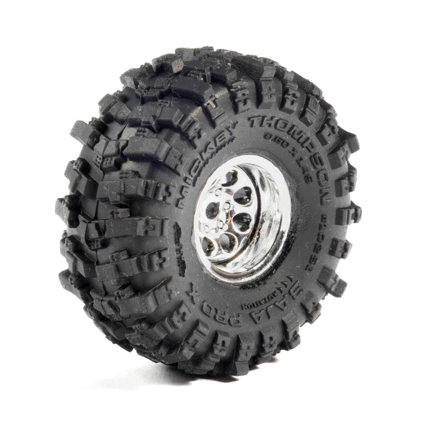 PRO1025110 1/30 Baja Pro X Front/Rear Mounted Chrome Beast (4): Axial SCX30