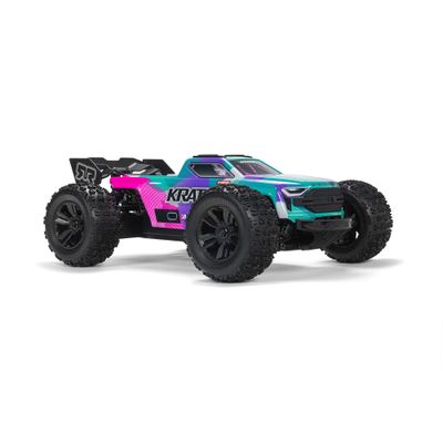 ARA2508ST2 1/16 Mini KRATON 3S DSC 4X4 RTR Brushless Speed Truck (3S Battery & Charger Included) , Teal/Pink