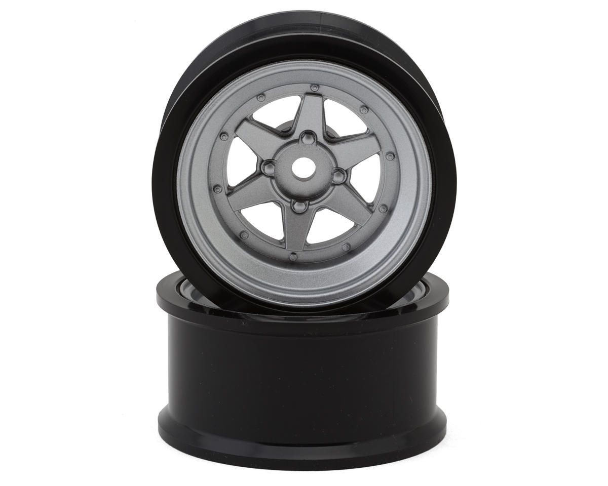 * RCA-ARTW0206MS RC Art Fifteen Series Longchamp 1/10 Drift Wheels (Matte Silver) (2) (6mm Offset) w/12mm Hex