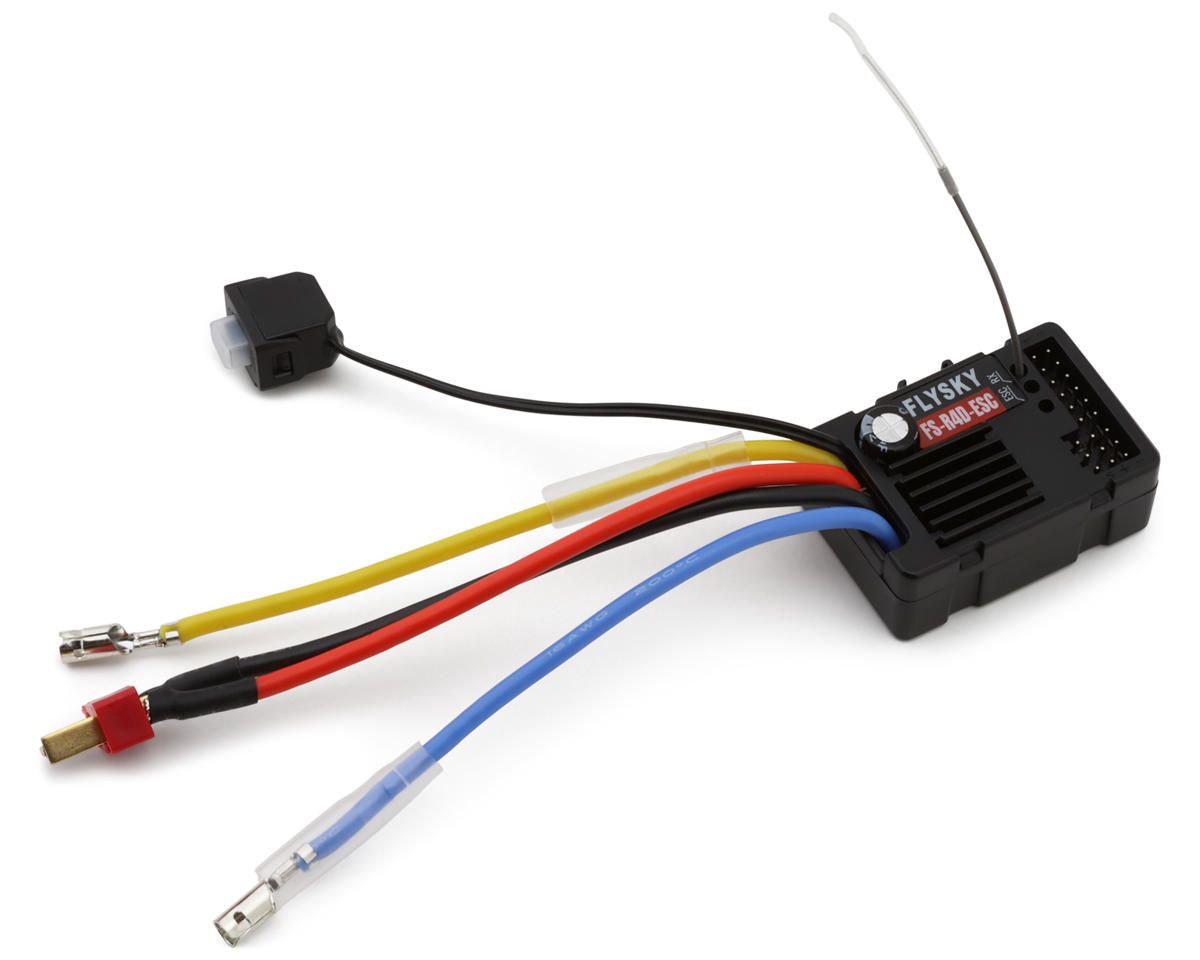 R4D-ESC Flysky R4D 2-In-1 ANT 4-Channel ESC Receiver w/LED Controller