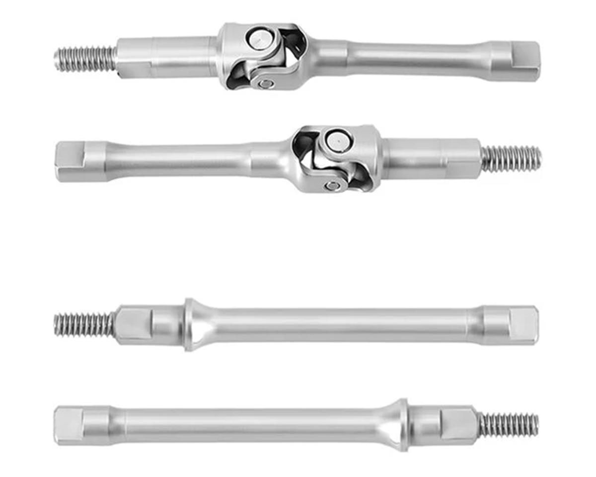 SCX30-13FR Injora Axial SCX30 Stainless Steel Front CVD &amp; Rear Axle Shafts Set