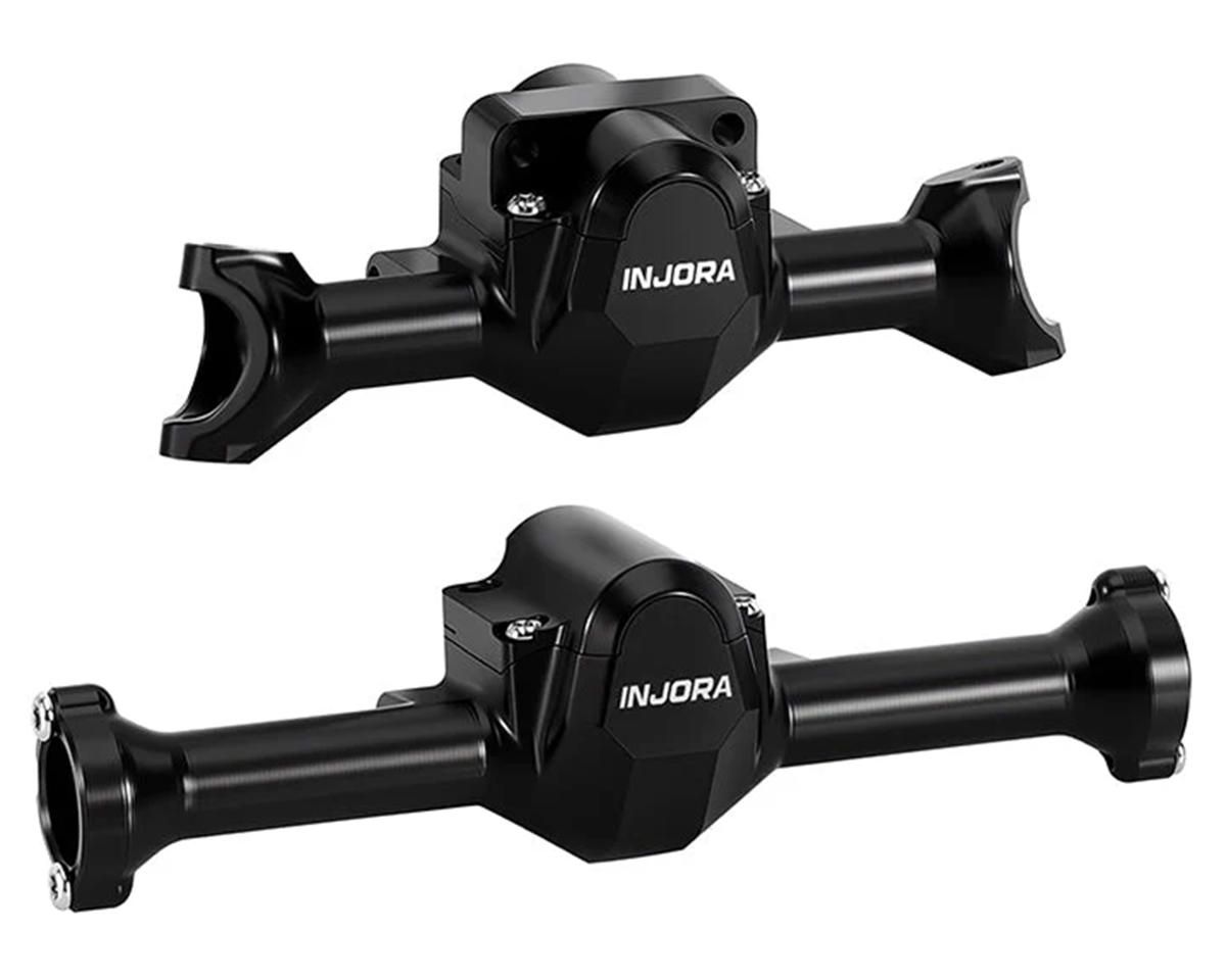 SCX30-10BK Injora Axial SCX30 Aluminum Front &amp; Rear Axle Housings Set (Black)
