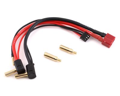Yeah Racing 2S LiPo Battery Wire w/T-Style Connector &amp; 4/5mm Bullets